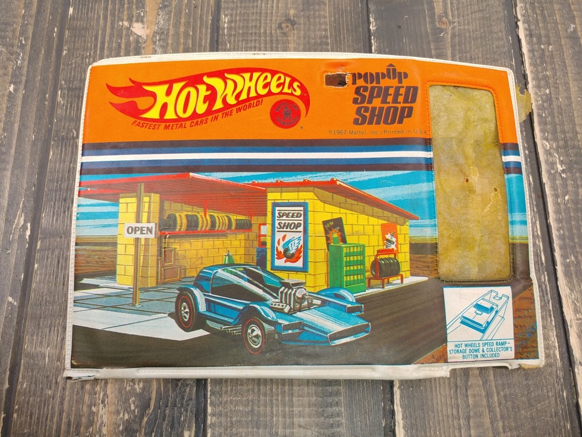 HOT WHEELS Pop-Up Speed Shop Vinyl Toy 1967 Auto Garage **FOR