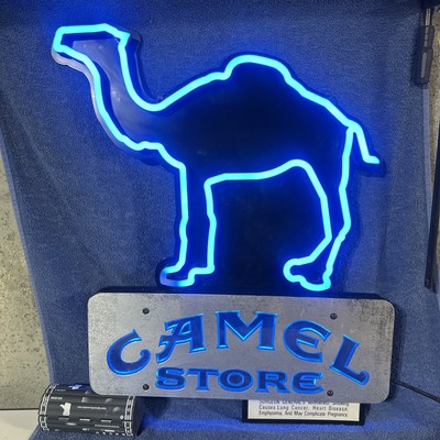 VINTAGE CAMEL STORE CIGARETTES LIGHT UP LED SIGN 22” X 28” | eBay