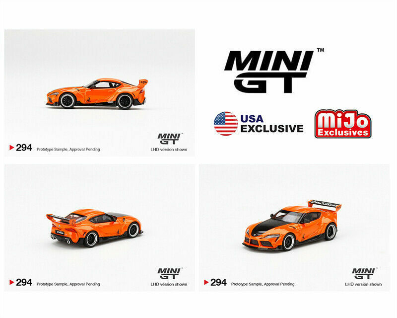 MINI GT 1:64 Pandem GR Supra V1.0 LHD Orange Car in box #294 | eBay