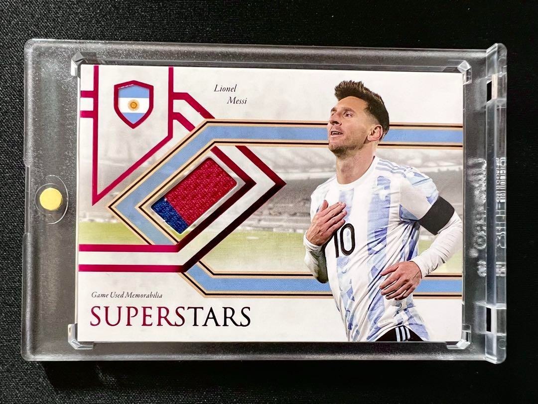2021 Futera Unique Lionel Messi 2-color Jersey Patch /7 Material