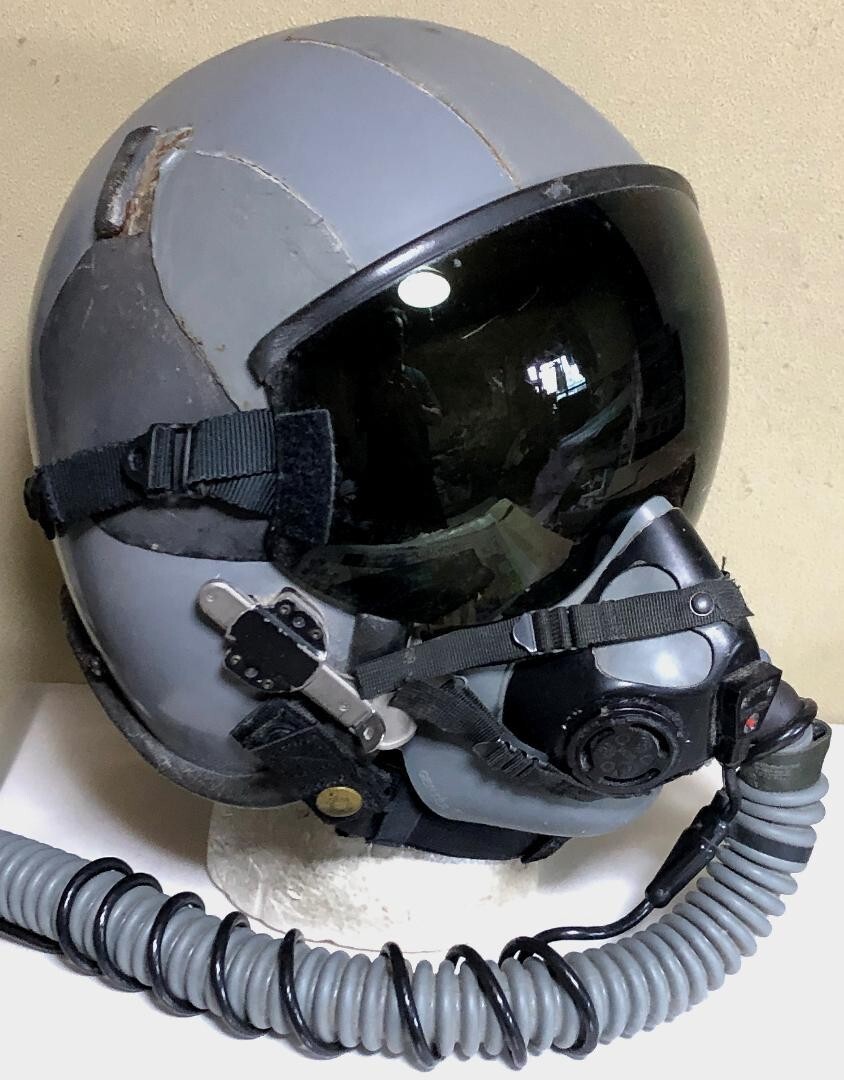 USAF U.S. Air Force Flight Helmet HGU-55P CE & MBU-20/P Used F/S