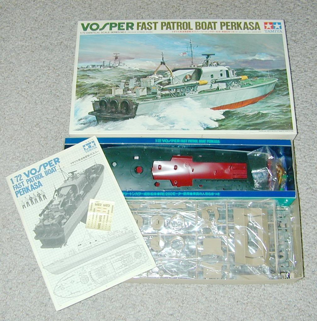 7201 Tamiya Vosper Fast Patrol Boat Perkaska Model Kit 1/72 Series