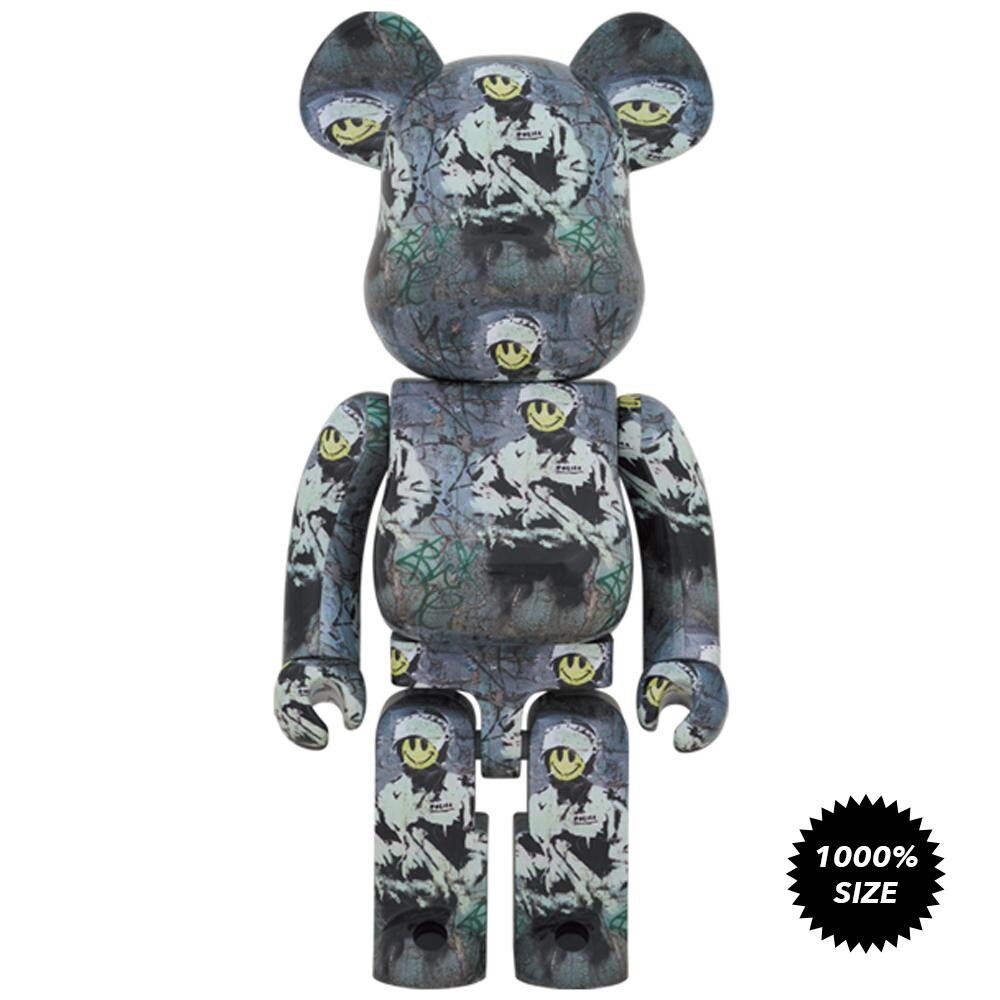 Banksy Riot Cop 1000% Bearbrick by Medicom Toy | eBay
