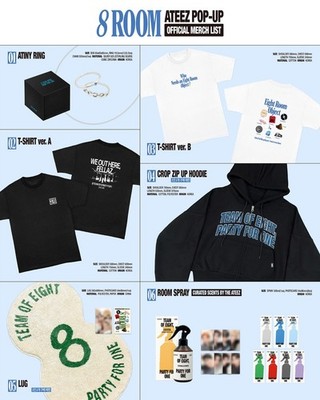 In Stock) 에이티즈 ATEEZ 8ROOM POP-UP STORE OFFICIAL MERCH
