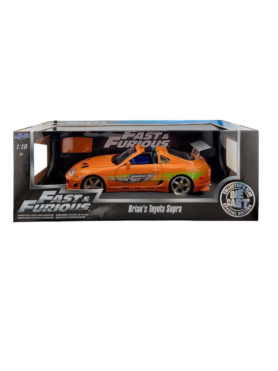 Jada Toys Fast & Furious Toyota Supra 1 18 Diecast Vehicle Orange