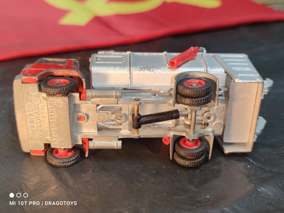 VINTAGE SIKU V 274 GARBAGE TRUCK MAGIRUS HALLER 1/43 WEST GERMANY