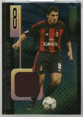 2001 Panini Calcio Cards Premium Gennaro Gattuso Jersey Card #C1