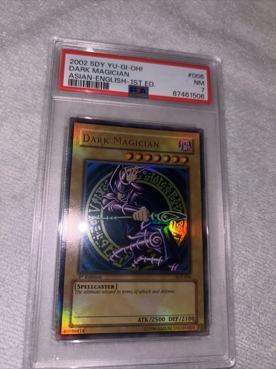 Dark Magician SDY-006 1st Edition Asian-English PSA 7 | eBay