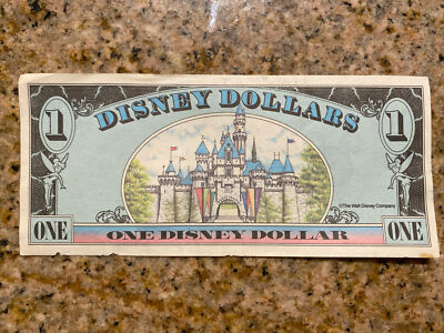 1990 SERIES Walt Disney World $1 ONE DOLLAR MICKEY MOUSE CASTLE | eBay