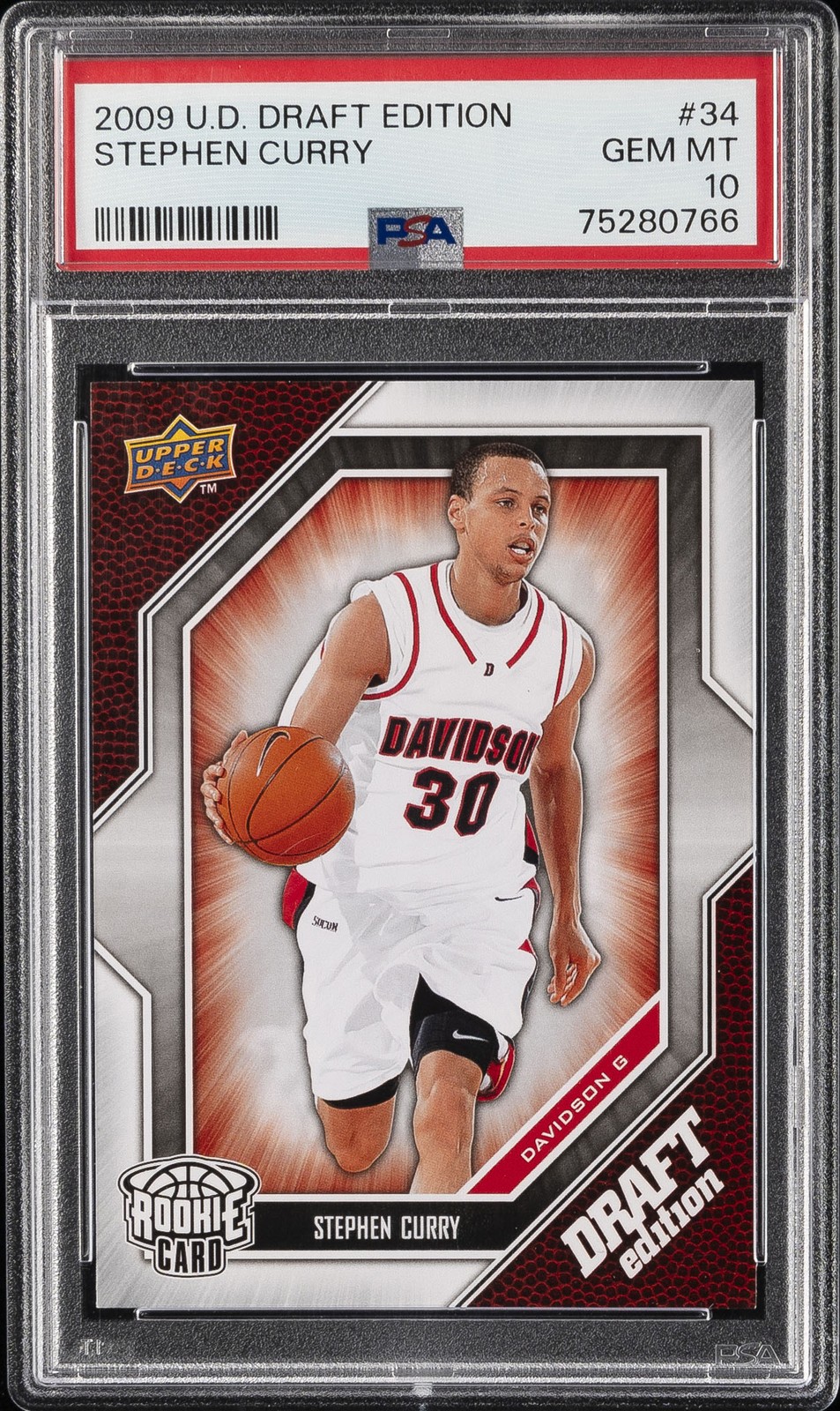 Stephen Curry 2009 Upper Deck Draft Edition #34 Base Price Guide