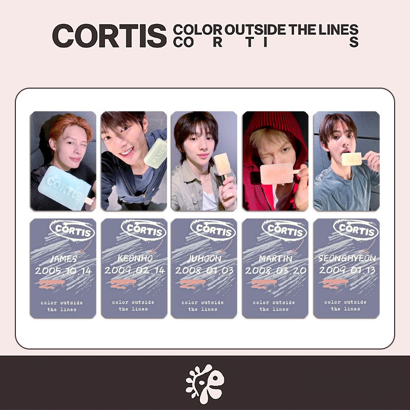 5pcs/set CORTIS Self Made Photocards Special Cards ‌JAMES‌