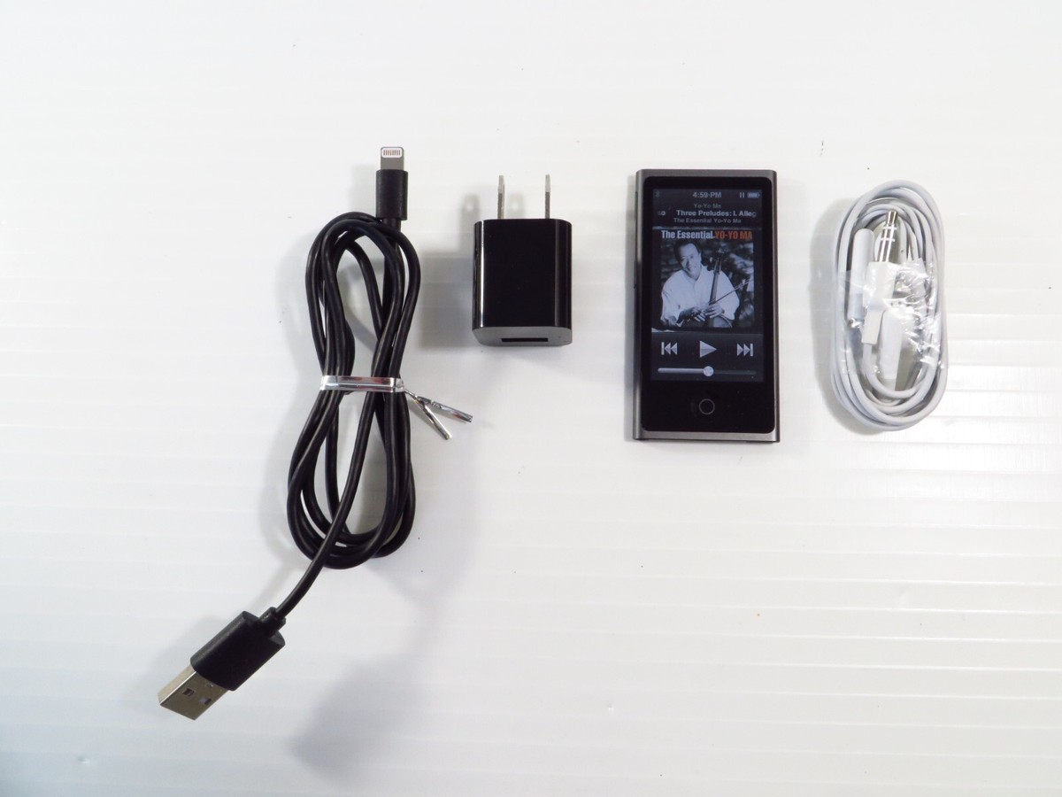 Apple iPod Nano 7th gen Multitouch A1446 16GB MD481LL/A Slate 2012