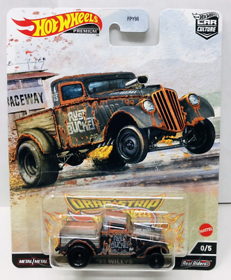 HOT WHEELS CAR CULTURE '33 WILLYS CHASE CAR DRAG STRIP DEMONS NEW