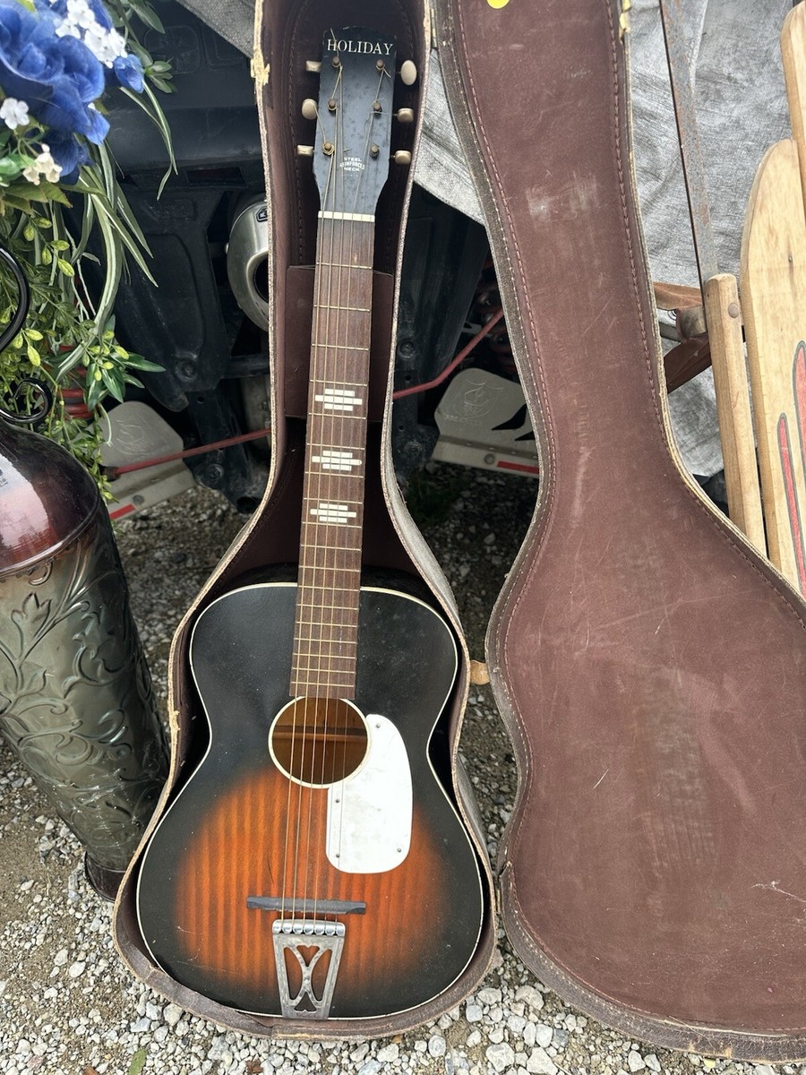 VINTAGE 60'S HARMONY STELLA PARLOR ACOUSTIC GUITAR SUNBURST W