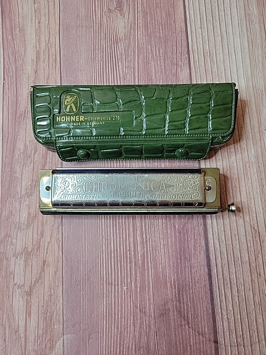 Hohner Super Chromonica 270 Harmonica Key C with CASE - Made in