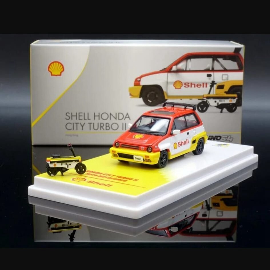 Inno64 X TINY 1:64 Shell HONDA CITY TURBO II HK 2022 New | eBay