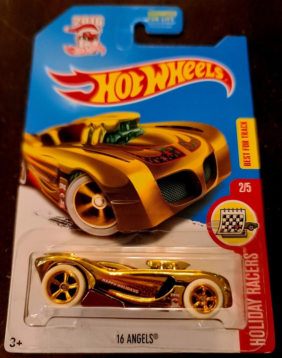 Hot Wheels 2017 Super Treasure Hunt 16 Angels Gold HW Holiday
