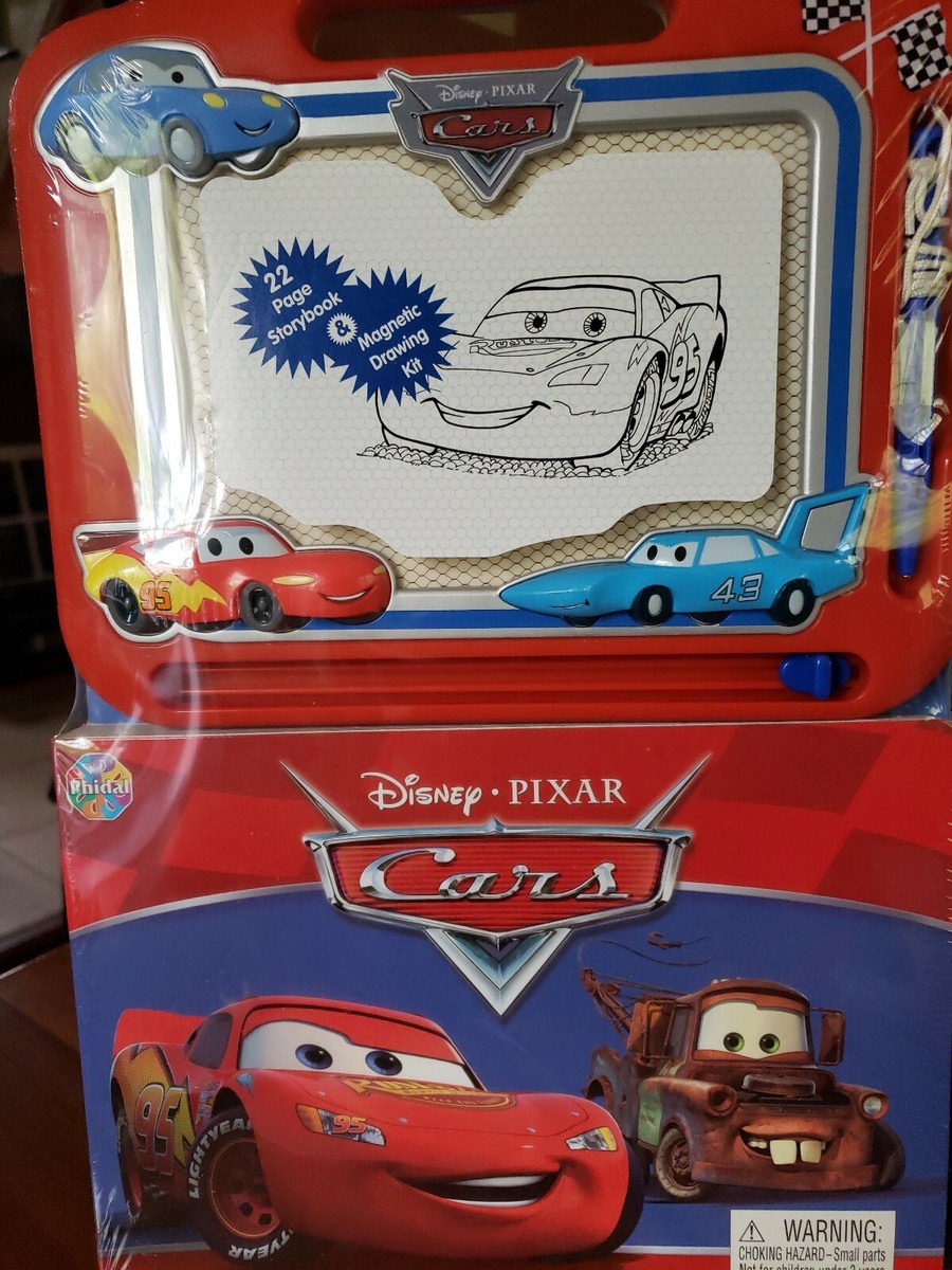 Disney Pixar Cars speedy McQueen book And Magnetic Board With Pen