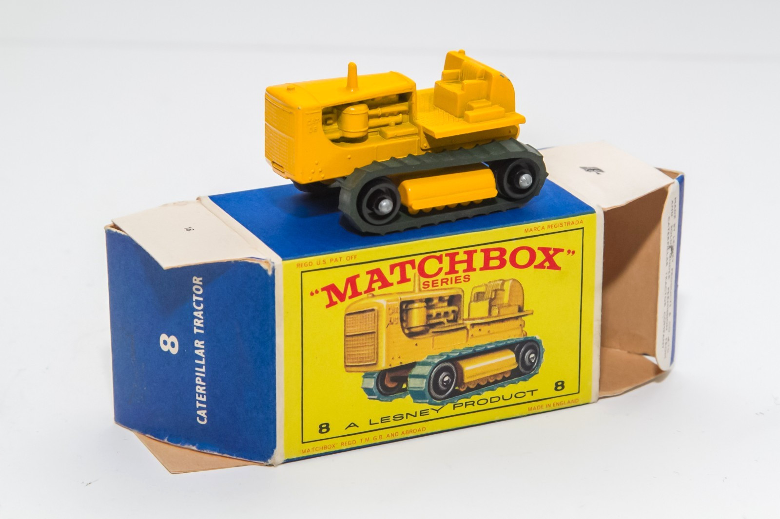 Matchbox 8b, Caterpillar Tractor - Free Price Guide & Review