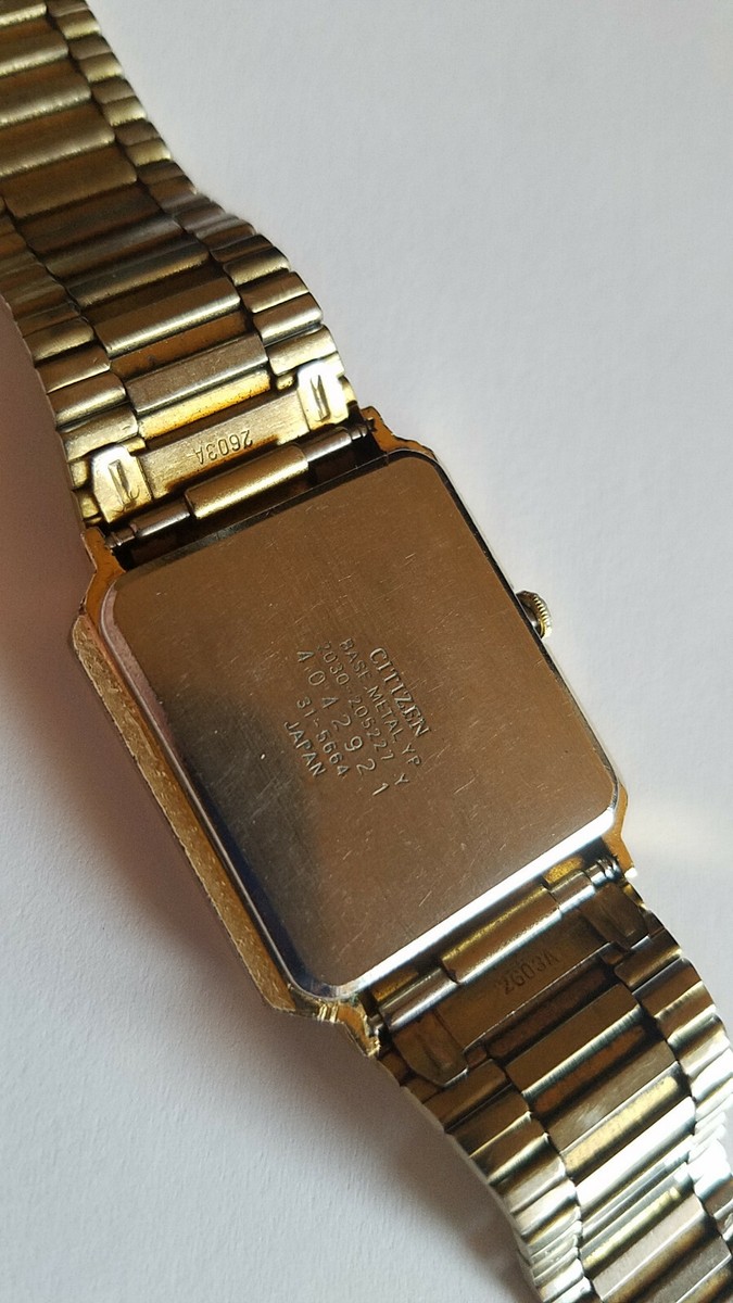 Citizen Men's 2030 205227 Y Quartz Watch Gold Dial & Ladder