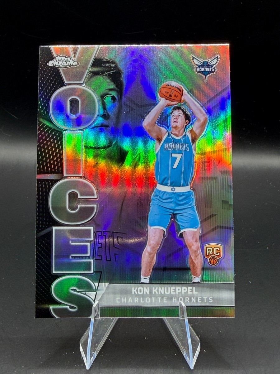 Kon Knueppel 2025-26 Topps Chrome VOICES Refractor RC Hornets #VS