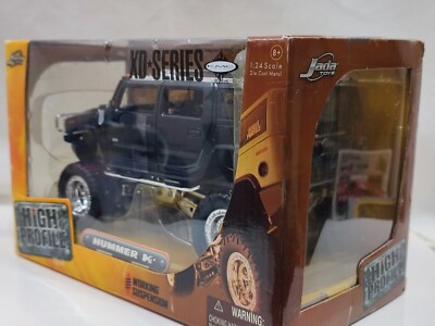 Jada Toys 1:24 Hummer H2 High Profile Lifted Truck Black new
