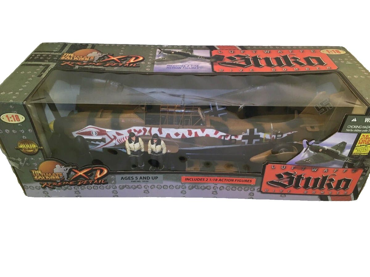 Rare 1:18 Ultimate Soldier German JU-87 Stuka Desert Snake - NIB