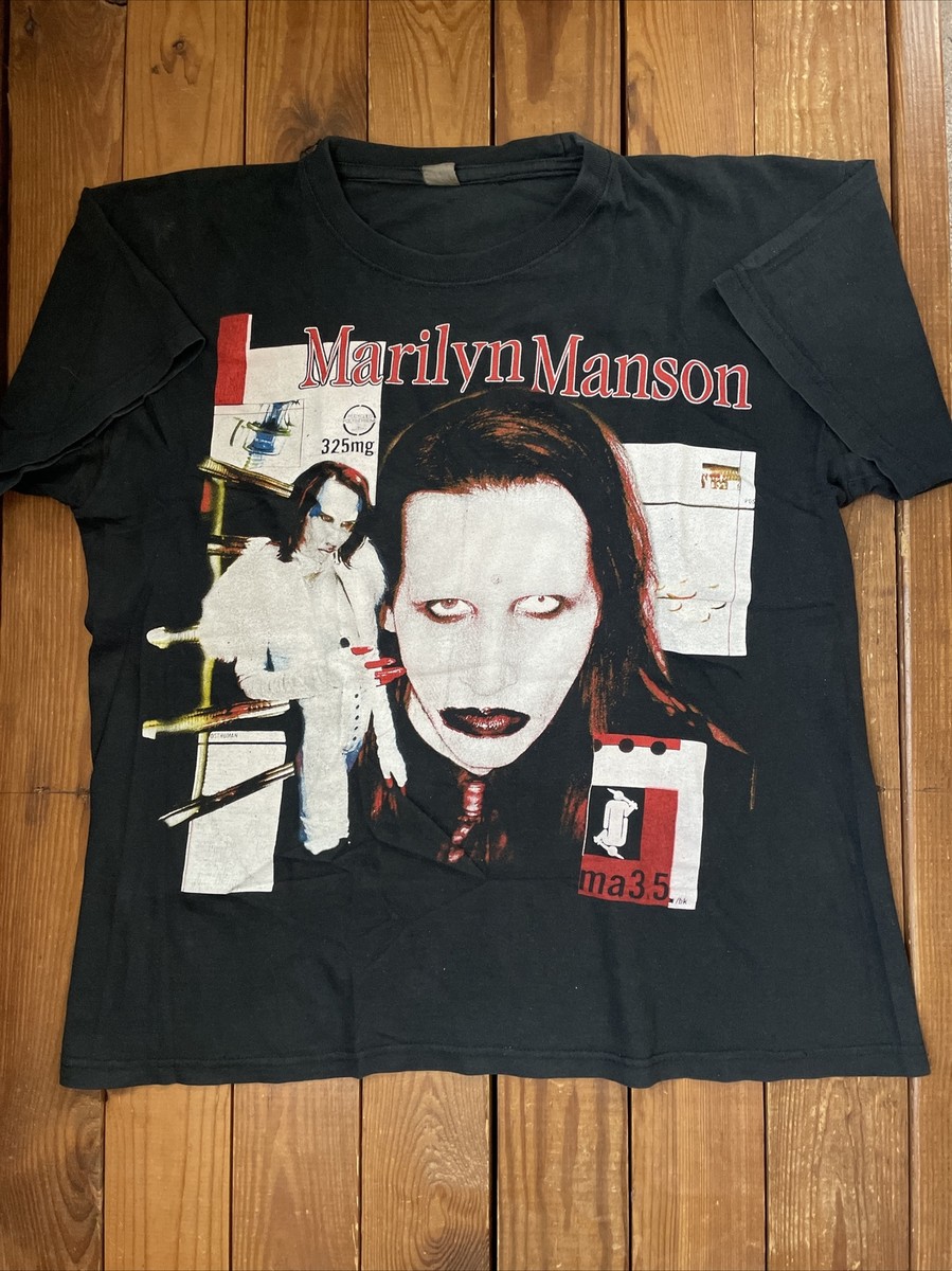 Vintage 90s Marilyn Manson Antichrist Superstar Bootleg Rap Tee