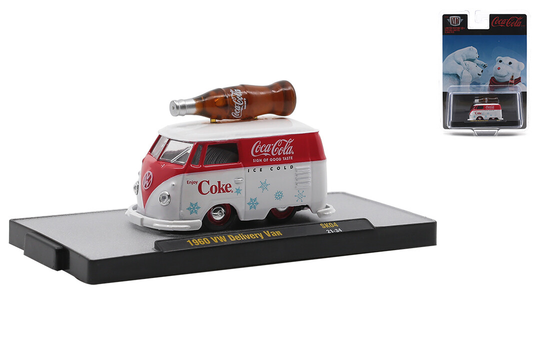M2 Machines - Christmas - COCA COLA - 1960 VW DELIVERY VAN - New