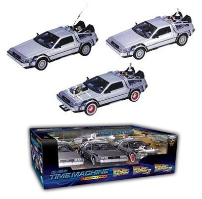 WELLY Back the Future 1 2 3 Diecast DeLorean Car Time 1:24 Trilogy