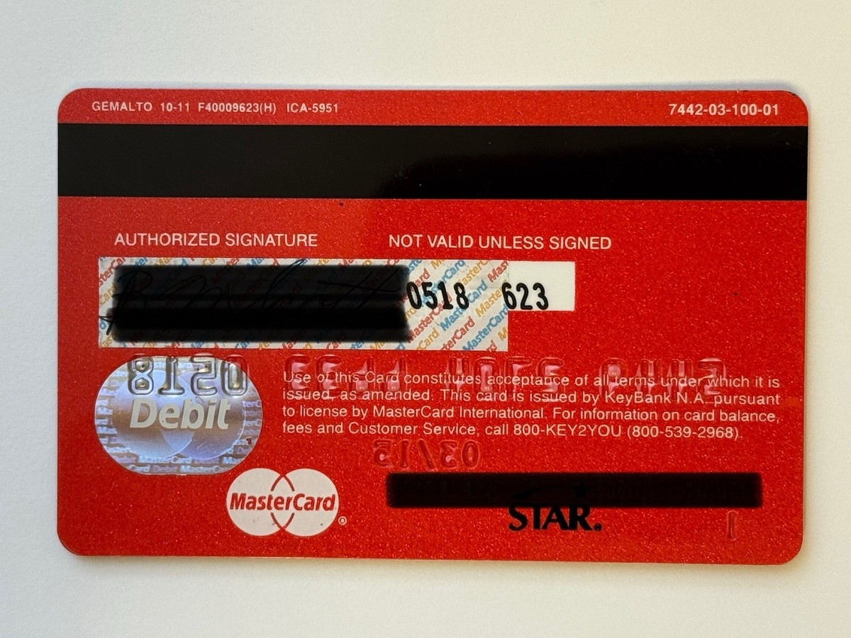 Key Bank PayPass Rewards Debit Card▪️Expired in 2015▪️Not A