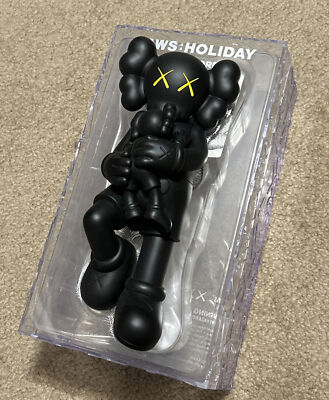 Kaws Holiday Singapore Vinyl Figure Black 2021 With Original Box
