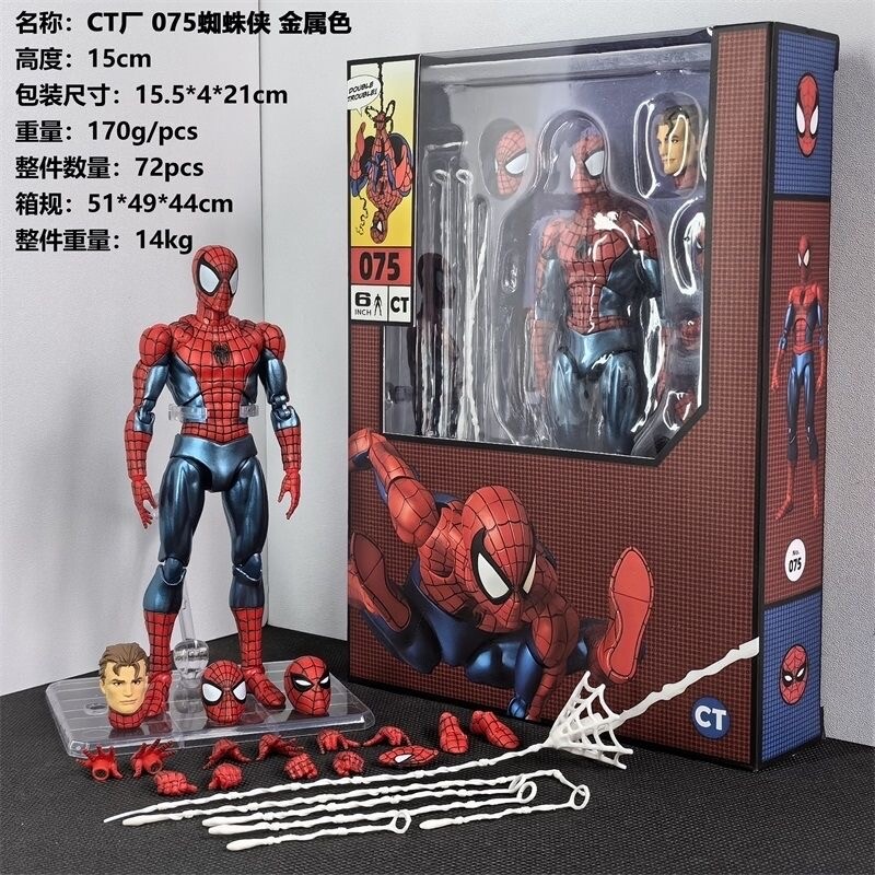 In Stock CT Toys MAFEX No.075 The Amazing Spider-Man Comic Ver