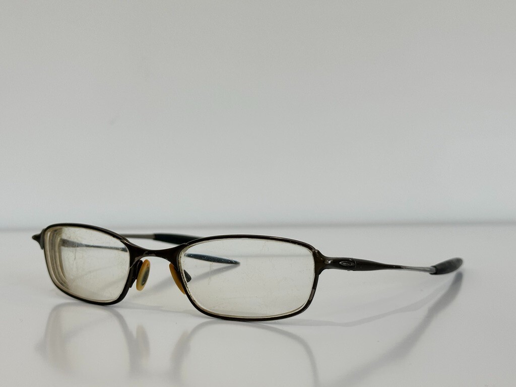 Oakley Chop Top 4.0 Rectangle Olive Chrome Eyeglasses Optical