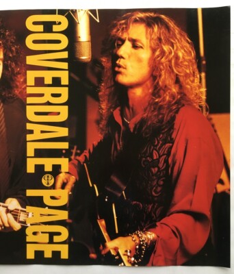 $0 ship! Japan POSTER ver.1 COVERDALE PAGE more LISTED Led