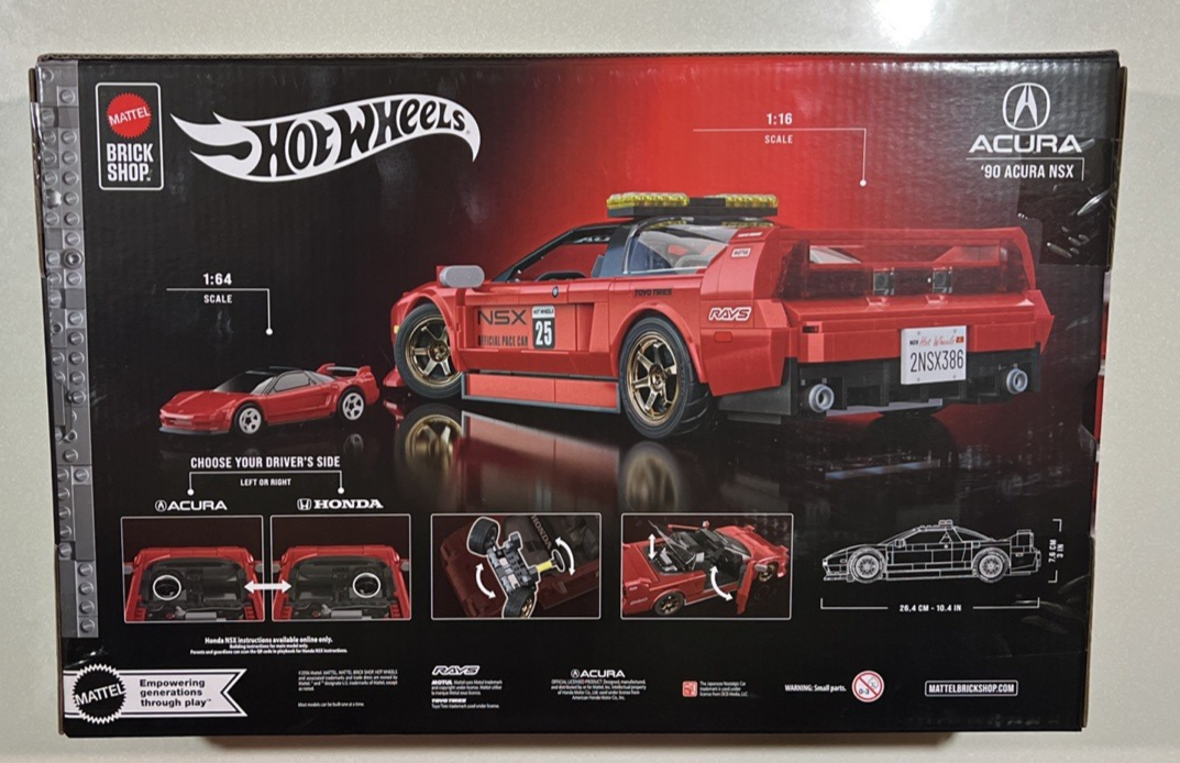 NEW 2025 Mattel Brick Shop Hot Wheels '90 Acura NSX IN HAND