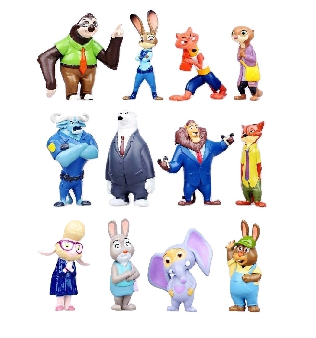 Zootopia Judy Hops Nick Playset 12 Figure Cake Topper * USA SELLER