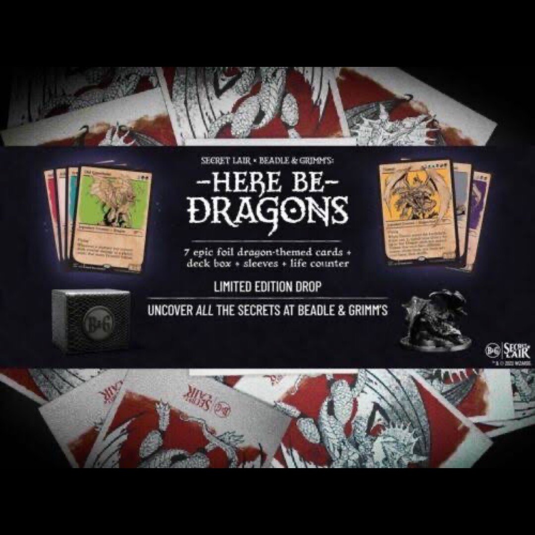 Magic the Gathering MTG Secret Lair Here Be Dragons Sealed | eBay