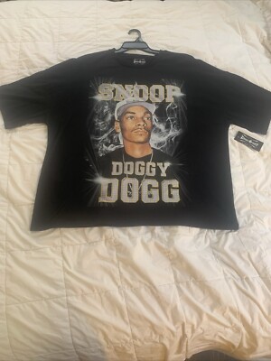 Black Men's 2XL Snoop Doggy Dogg Graphic T-Shirt,-Dogg Supply