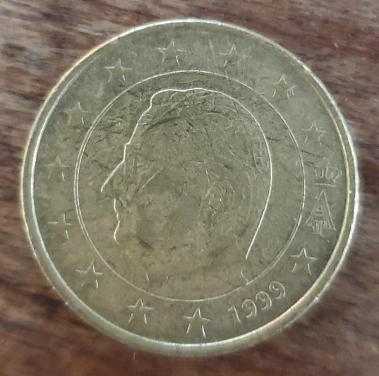 1999 Belgium 50 Euro Cent Coin Albert II KM# 229 Nordic Gold | eBay