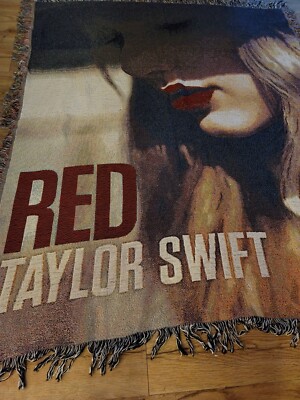 Taylor Swift 2012 Red Concert Tour Album Cover Tapestry Woven