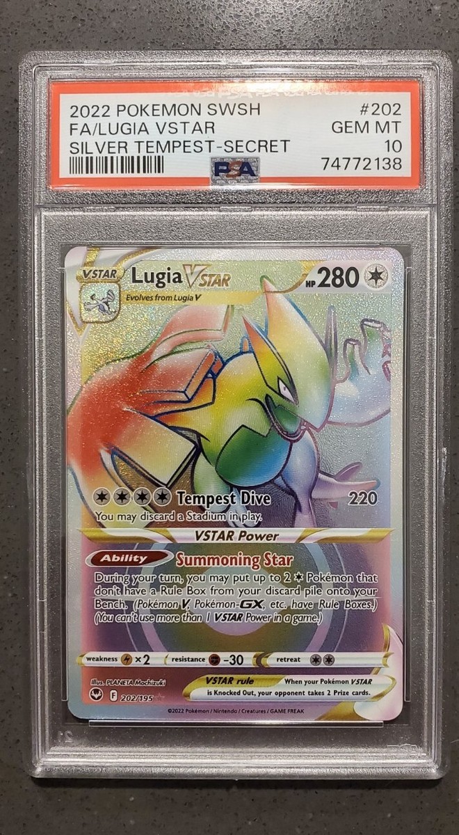 Pokemon - Lugia VSTAR (Secret) Rainbow - Silver Tempest 202/195