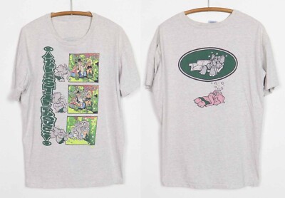 2 sides Vintage 1992 Dusted Elephant Beastie Boys Shirt Sport Gray