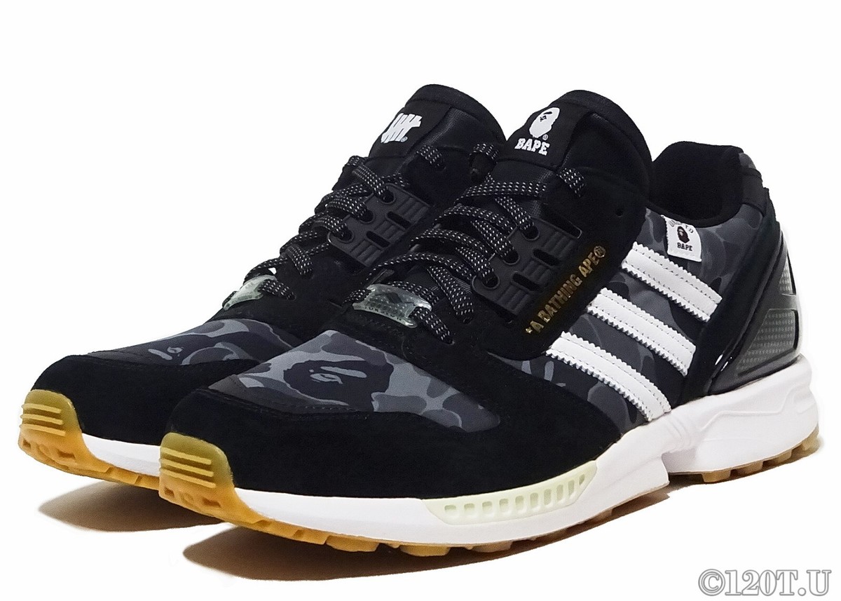 Size 11 - BAPE x Undefeated x adidas ZX 8000 A-ZX Series - Black