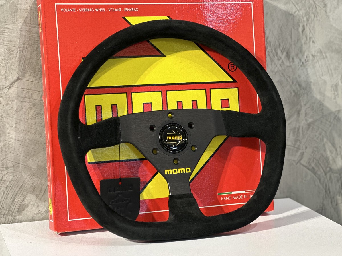 Genuine New MOMO ITALY STEERING MOD. 88 SUEDE Black 350 mm | eBay