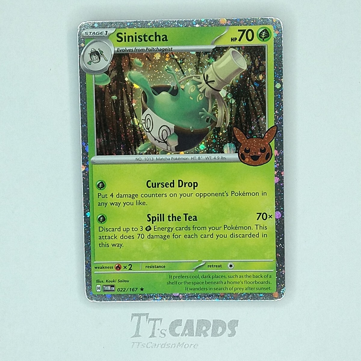 Sinistcha 022/167 Cosmos Holo Rare - Pokémon TCG Halloween Trick