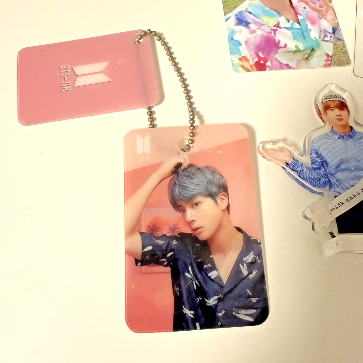 BTS Jin Goods Set Photocard Acrylic Stand Mini Flag Limited