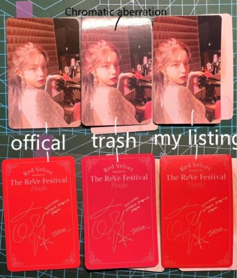 Red velvet 1st membership ACE kit photocard Irene Joy Wendy Yeri
