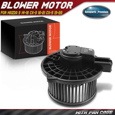 HVAC Blower Motor Fan Assembly for Mazda 3 14-18 CX-3 2016-2021 CX