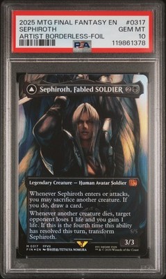 2025 #0317 SEPHIROTH, FABLED SOLDIER/SEPHIROTH, ONE-WINGED ANGEL